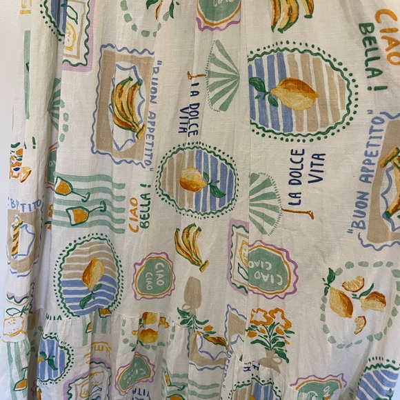 Paper Heart Anthropologie linen blend maxi dress size large - Picture 3 of 8